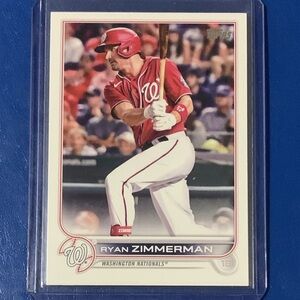 Ryan Zimmerman #296 2022 Topps Baseball Trading Card